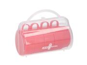 Camp Active Σετ ποτηράκια 225ml, 4 τεμαχίων για Camping και Πικνίκ σε ειδική θήκη, 14x8x17cm Κόκκινο