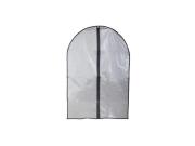 Θήκη Φύλαξης για Κουστούμια και Φορέματα Υφασμάτινη με Φερμουάρ, 60x137 cm Ασημί