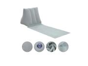 Αδιάβροχο Στρώμα με Μαξιλάρι σε Γκρι χρώμα από Πλαστικό, 138x48x48 cm