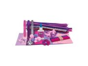 Παιδικό Σετ Χειροτεχνίας XXL με Διάφορα Αξεσουάρ σε Ροζ χρώμα, 46x32x6 cm