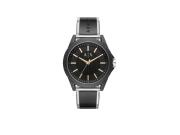 Armani Exchange Ανδρικό Ρολόι με μαύρο λουράκι από καουτσούκ και Μαύρο Καντράν, AX2640