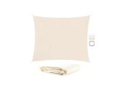Αντηλιακή Τετράγωνη Τέντα Σκίαστρο από πολυεστέρα σε μπεζ χρώμα, 4x3 m, Square shade cloth
