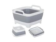 Πτυσσόμενο Καλάθι Απλύτων σε Τετράγωνο σχήμα με λαβές Χωρητικότητας 8lt από Πλαστικό, 30.5x31x17 cm