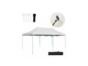 Hoppline Πτυσσόμενο Κιόσκι Τέντα με Μεταλλικό σκελετό σε Λευκό Χρώμα 2.9x5.7x3.5 μέτρα, HOP1000809-3