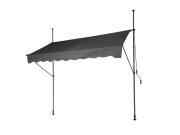 Πτυσσόμενη Γκρι Τέντα Συρόμενη χειροκίνητη, διαστάσεων 250x120 cm