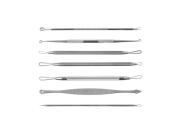 Σετ 7 Εργαλείων για την Αφαίρεση Μαύρων Στιγμάτων και Σπυριών σε Μαύρη Θήκη, 5x15.5x2 cm