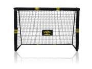 Umbro Μεταλλικό Τέρμα Ποδοσφαίρου σε Μαύρο Κίτρινο χρώμα 180x120x60 cm, 26892