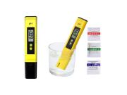 Ψηφιακός Μετρητής Καθαρότητας Νερού Ph σε Κίτρινο χρώμα, 15x3.3x2 cm