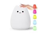 Παιδικό Φωτιστικό Led σε Σχήμα Γατάκι με Εναλλαγή Χρωμάτων Ισχύος 0.3 W από Πλαστικό, 9x9x10 cm