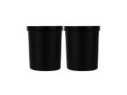 Σετ Κατασκευής DIY Αρωματικών Κεριών σε Γυάλινα Βάζα με Μαύρο Καπάκι, 7.57.5x8.5 cm