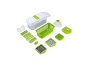 Alpina Σετ έξυπνος πολυκόφτης λαχανικών και φρούτων 14 τεμαχίων σε λευκό χρώμα, 11x11.5x32 cm, 23288