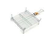 Aria Trade Διπλή Μεταλλική Σχάρα Ψησίματος για Κάρβουνα 77.5x46.5x16.5cm