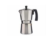 Aria Trade Καφετιέρα Μπρίκι για Espresso Αλουμινίου για 6 Φλυτζάνια Καφέ 18x10x19cm Ασημί