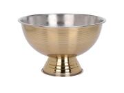 Σαμπανιέρα με βάση από Ανοξείδωτο Ατσάλι για σερβίρισμα σαμπάνιας ή πάγου, σε Χρυσό χρώμα