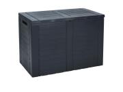 Πλαστικό Μπαούλο Αποθήκευσης Κήπου Χωρητικότητας 170lt σε Ανθρακί χρώμα, 75x44x53 cm