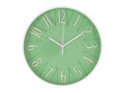 Ρολόι Τοίχου με διαμέτρο 24.8 cm από πλαστικό, σε 4 παστέλ αποχρώσεις, 24.8x24.8x4 cm Πράσινο