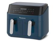 Turbotronic διπλή Φριτέζα Αέρος Χωρίς Λάδι 1600W χωρητικότητας 9L, 40x36.1x32cm, TT-DAF5 Μπλε