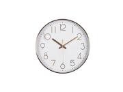 Ρολόι Τοίχου σε χρυσό χρώμα, από πλαστικό, 30x4x30 cm Λευκό