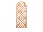 Καφασωτό Κήπου από ξύλο με πλέγμα ρόμβου σε καφέ χρώμα, 60x8x150 cm