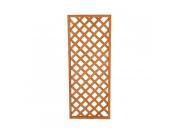 Καφασωτό Κήπου από ξύλο με πλέγμα ρόμβου σε καφέ χρώμα, 60x3.5x150 cm