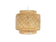 Aria Trade Κρεμαστό Φωτιστικό Οροφής Μονόφωτο 40x40x38cm Μπεζ