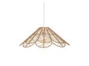 Κρεμαστό Φωτιστικό οροφής, μονόφωτο σε μπεζ χρώμα, 58x58x22 cm