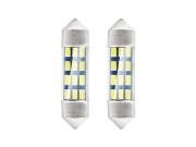 Amio Σετ λάμπες Αυτοκινήτου και Μοτοσυκλέτας C5W, led 5600K, ψυχρό λευκό 12V 0.5W, 9x6x2 cm, 01090