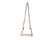 Κρεμαστή κούνια κήπου ξύλινη, σε μπεζ χρώμα, 40x16x3.5 cm