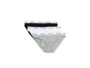 Calvin Klein Σετ γυναικεία slip 3 τεμ, γκρι, λευκό, μαύρο, 18x10x2 cm Small