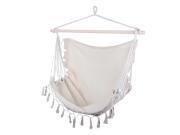 Αιώρα κάθισμα Υφασμάτινη Πολυθρόνα Κούνια Boho Στυλ Βραζιλιάνικη σε Μπεζ χρώμα, 100x130x90 cm