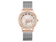 Juicy Couture Γυναικείο Ρολόι με Στρογγυλό Ροζ Χρυσό Καντράν και Μεταλλικό Ασημί Μπρασελέ JC1217WTRT