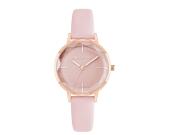 Juicy Couture Γυναικείο Ρολόι με Ροζ Καντράν και Δερμάτινο Ροζ Λουράκι, JC1326RGLP