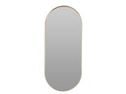 Καθρέπτης τοίχου οβάλ με χρυσό μεταλλικό πλαίσιο, 32x1.5x72 cm