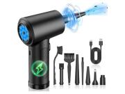 Ασύρματο Πιστόλι Καθαρισμού Πεπιεσμένου Αέρα 100W Led με 4 Διαφορετικά Ακροφύσια, 10.5x6.8x17.2 cm