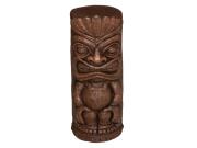 Διακοσμητική Επιτραπέζια Φιγούρα Τοτέμ Tiki σε Καφέ Χρώμα, 17x18x43 cm