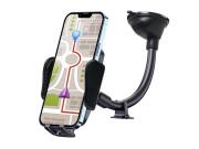 Universal Πλαστική Βάση Αυτοκινήτου για Κινητά Smartphones Tablets και GPS, σε Μαύρο χρώμα