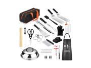 Aria Trade Σετ Εργαλείων BBQ 134 Τεμαχίων με Θήκη Μεταφοράς 30.5x37x9cm