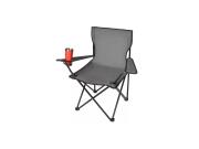 Aria Trade Καρέκλα Παραλίας Κήπου Camping Πτυσσόμενη 80x47x80 cm Γκρι