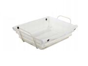 Μεταλλικό Καλάθι Γενικής Χρήσης Για Τη Κουζίνα, 22x15.5x6.5 cm Λευκό