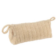 Νεσεσέρ καλλυντικών με βελούδινο εφέ σε μπεζ χρώμα, 32x16x5 cm