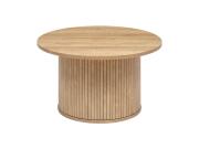 Στρογγυλό Βοηθητικό Ξύλινο Τραπεζάκι Σαλονιού Διαμέτρου 70 cm Aπό MDF, Coffee Table