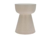 Βοηθητικό Διακοσμητικό Τραπεζάκι Σαλονιού Side Table Από MGO στο Χρώμα της  Άμμου, 33x33x43 cm
