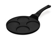 Berlinger Haus Αντικολλητικό τηγάνι pancake 26 cm 4 θέσεων, BH-7795 Black Rose Collection