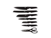Berlinger Haus Σετ Ανοξείδωτα Μαχαίρια Κουζίνας 7 Τμχ, Black and Silver Colection, BH-2689