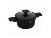 Berlinger Haus Αντικολλητική Κατσαρόλα 20cm με Γυάλινο Καπάκι 2.5lt, Matte Black Collection, BH-8187