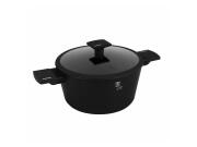 Berlinger Haus Αντικολλητική Κατσαρόλα 24cm με Γυάλινο Καπάκι, Matte Black Collection, BH-8188