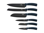 Berlinger Haus Σετ Μαχαίρια Κουζίνας 6 τεμαχίων Αντικολλητικά, Metallic Line Aquamarine, BH-2514N