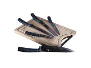 Berlinger Haus Σετ Μαχαίρια Κουζίνας 5 Τεμ. με Πάγκο Κοπής, Metallic Line Aquamarine, BH-2553AN