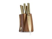 Berlinger Haus Σετ Μαχαίρια 6 τεμαχίων με Ξύλινη Βάση από Acacia, Sahara Collection, BH-3125