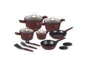 Berlinger Haus Σετ Κατσαρόλες 15 τεμαχίων από Ανοξείδωτο Ατσάλι, Leonardo Collection, BH-8051